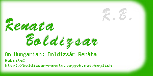 renata boldizsar business card